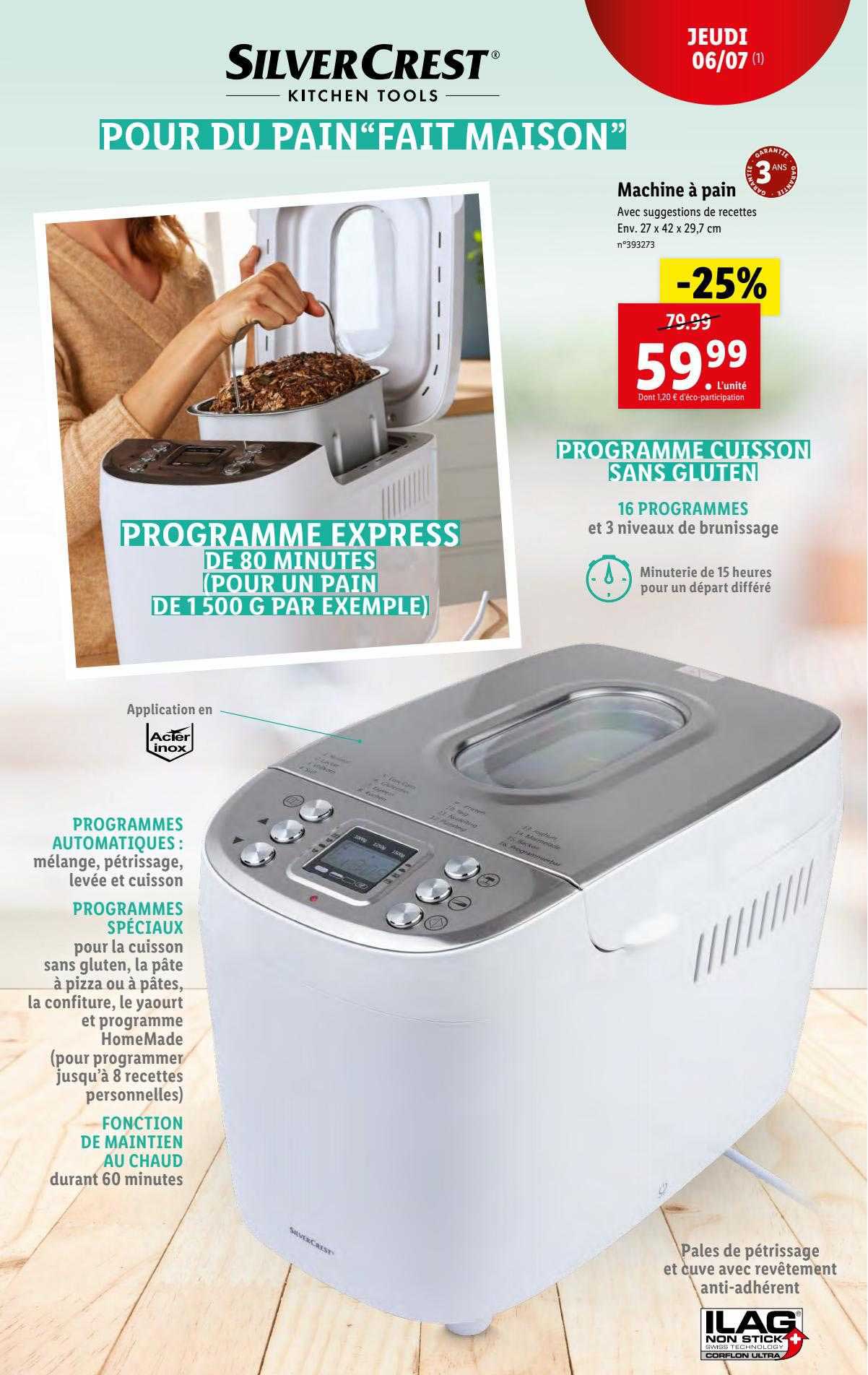 machine à pain silver crest
