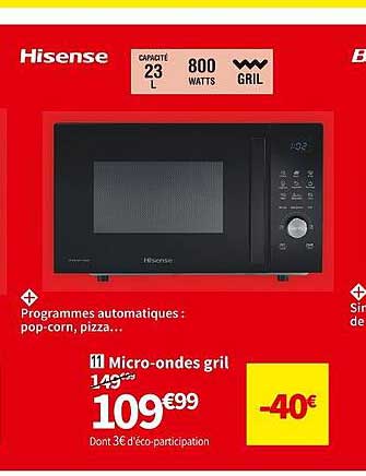 micro-ondes gril hisense