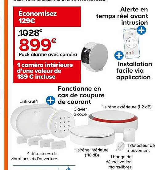 Pack Alarme Avec Caméra