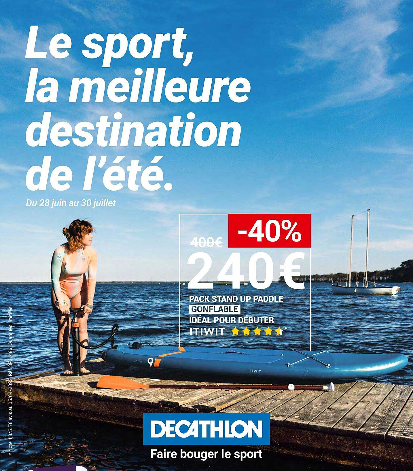 pack stand up paddle gonflable idéal pour débuter itiwit