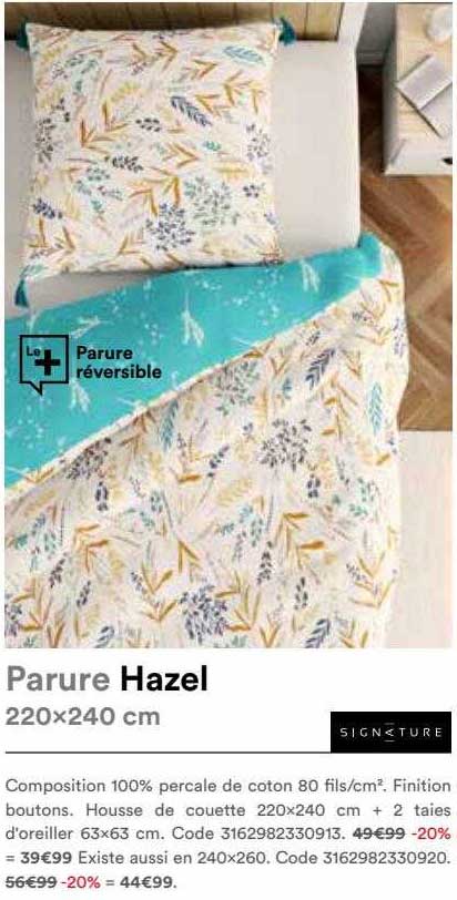 parure hazel 220 x 240 cm signature