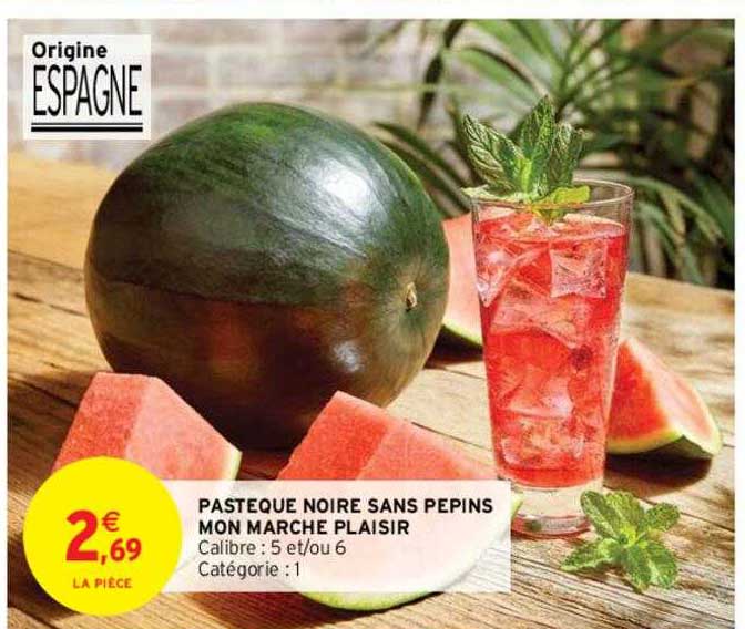 pastèque noire sans pépins mon marché plaisir