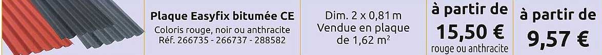 plaque easyfix bitumée ce