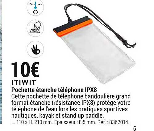 Pochette étanche Téléphone Ipx8 Itiwit