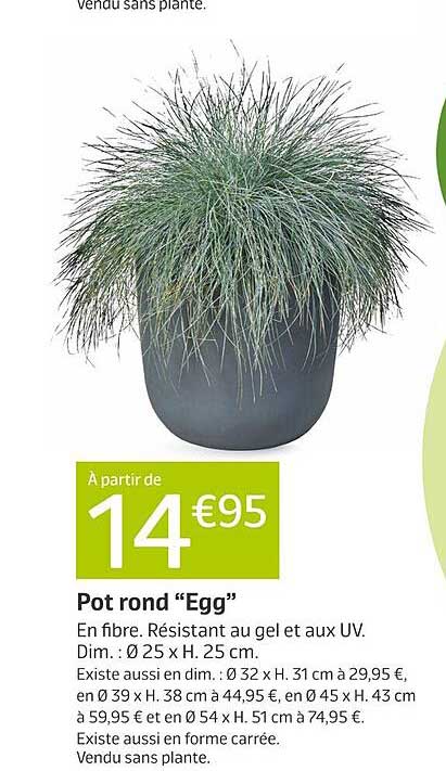 pot rond "egg"