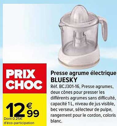 presse agrume électrique bluesky