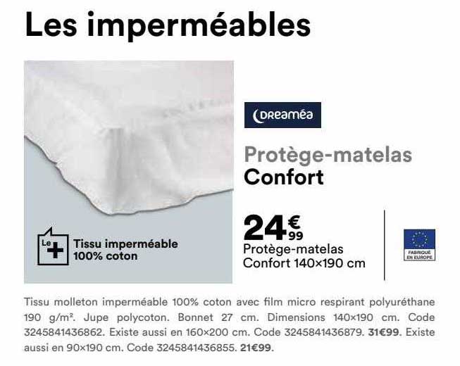 protege-matelas confort