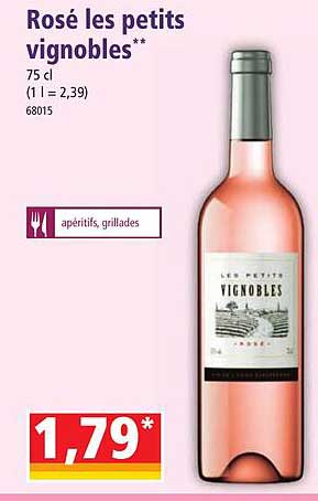rosé les petits vignobles
