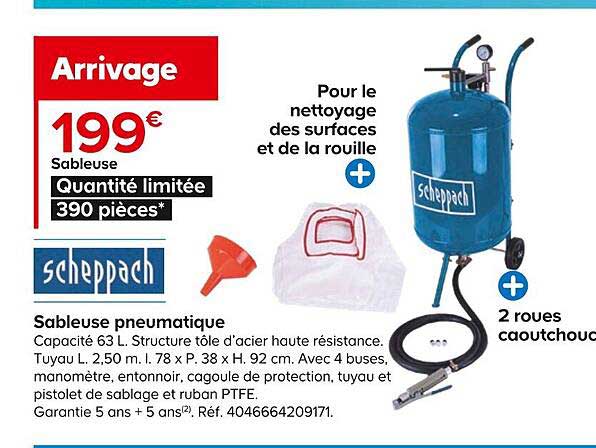 Sableuse Pneumatique Scheppach