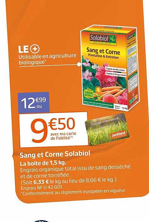 sang et corne solabiol