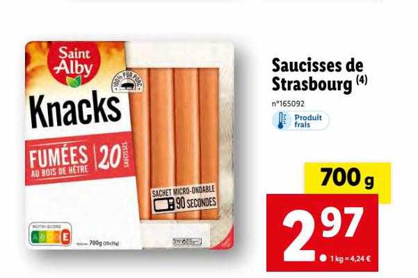 saucisses de strasbourg saint alby