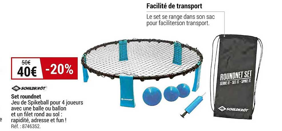 set roundnet schildkröt