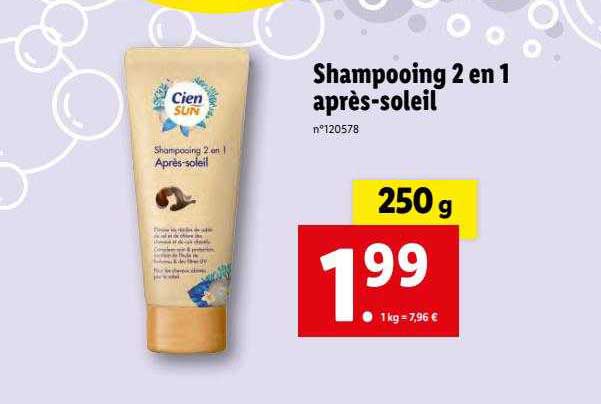 Shampooing 2 En 1 Après-soleil Cien Sun