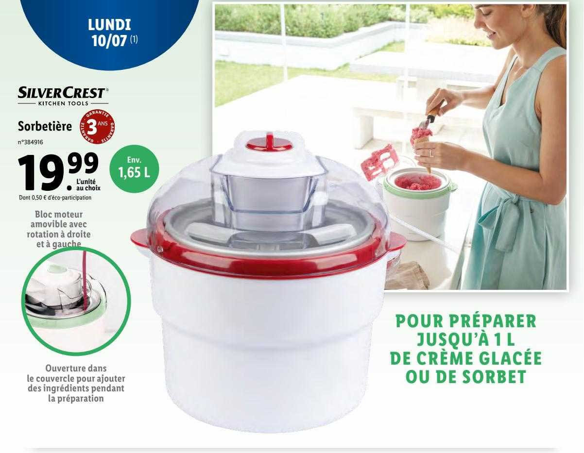 sorbetière silver crest