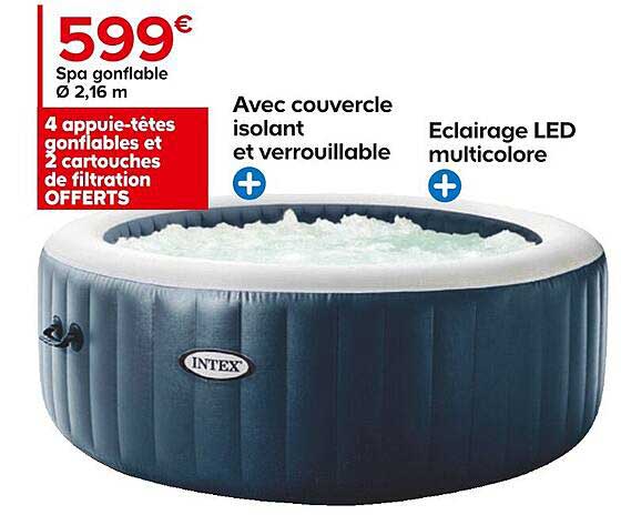 spa gonflable ø 2,16m intex