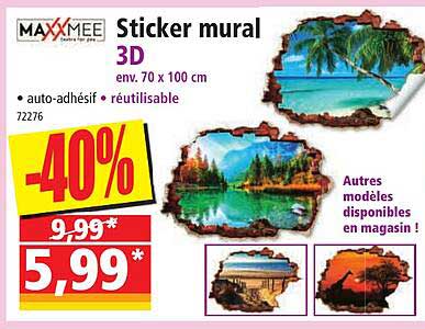 Sticker Mural 3d Maxxmee