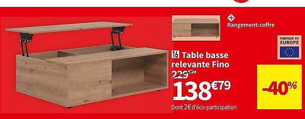 table basse relevante fino