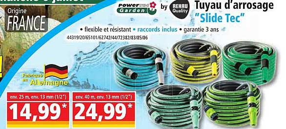 Tuyau D'arrosage "slide Tec" Powertec Garden