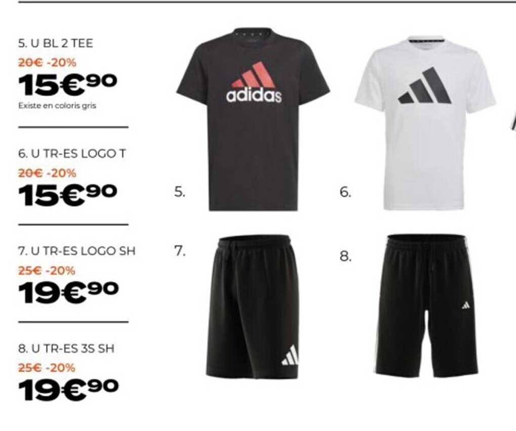 u bl 2 tee adidas, u tr-es logo t adidas, u tr-es logo sh adidas, u tr-es 3s sh adidas