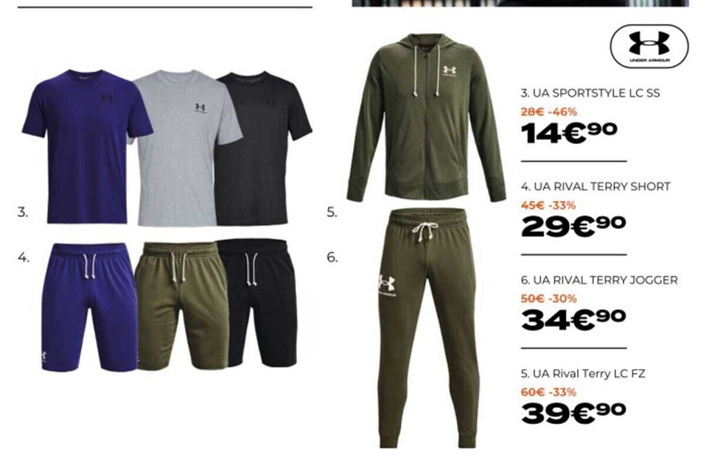 Ua Sportstyle Lc Ss Under Armour, Ua Rival Terry Short Under Armour, Ua Rival Terry Jogger Under Armour, Ua Rival Terry Lc Fz Under Armour