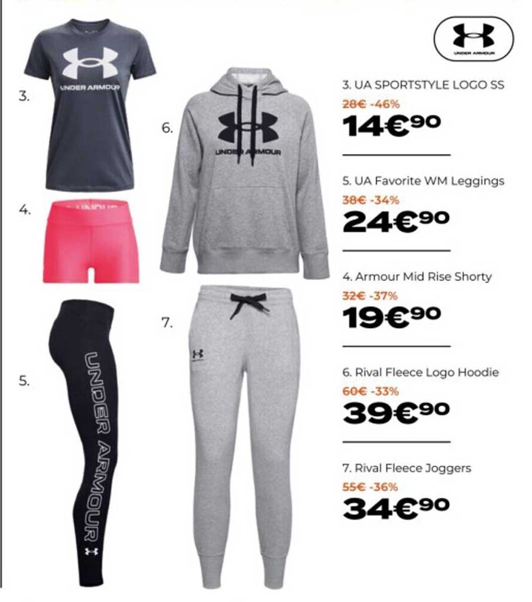 ua sportstyle logo s under armour, ua favorite wm leggings under armour, armour mid rise shorty under armour, rival fleece logo hoodie under armour, rival fleece joggers under armour