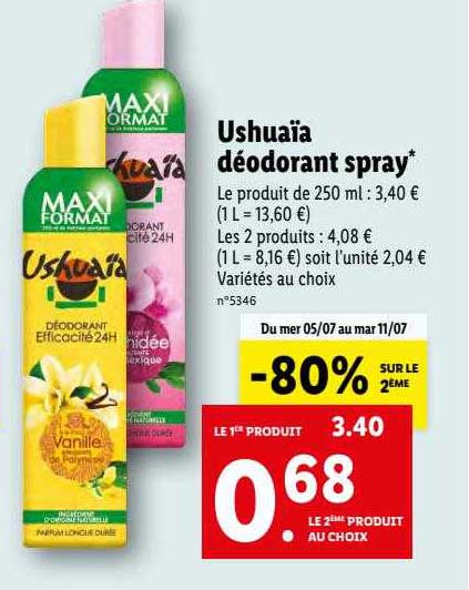 Ushuaïa Déodorant Spray