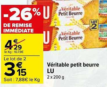 Véritable Petit Beurre Lu