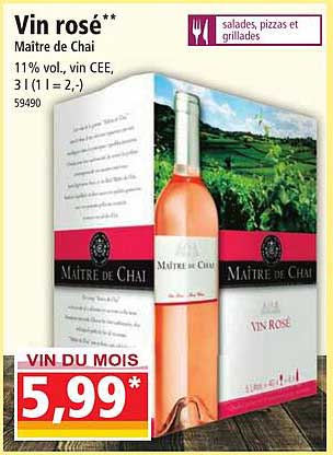 vin rosé maître de chai