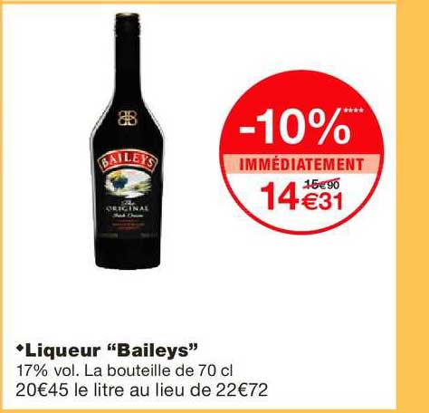 baileys liqueur the original irish cream