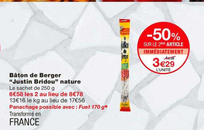 bâton de berger justin bridou nature