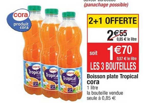 Boisson Plate Tropical Cora 2+1 Offerte