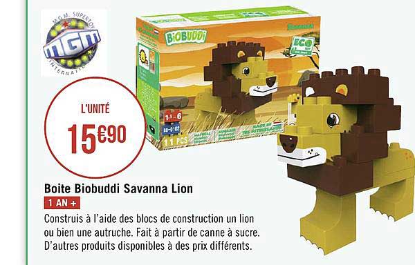 boite biobuddi savanna lion mgm