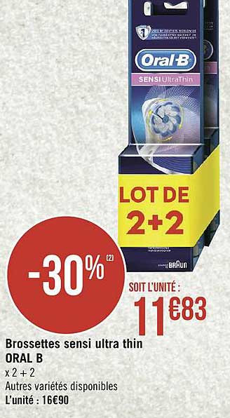 brossettes oral b sensi ultra thin