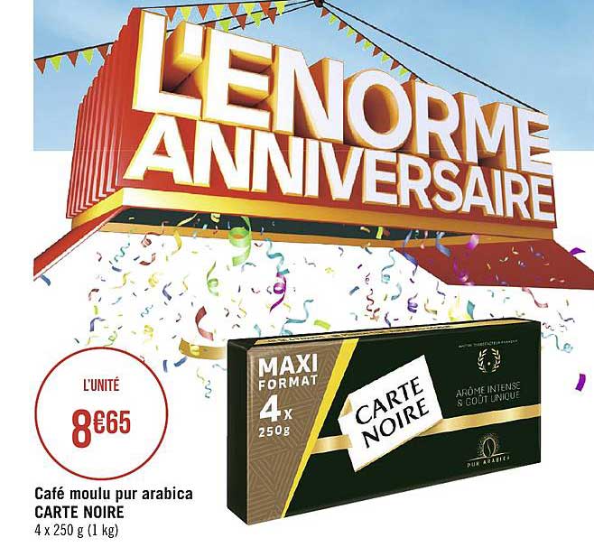 Café Moulu Pur Arabica Carte Noire