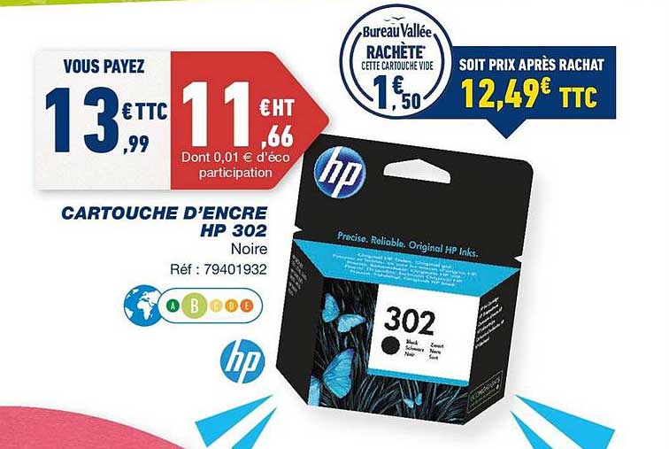 cartouche d'encre hp 302