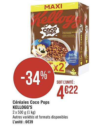 céréales kellogg's coco pops