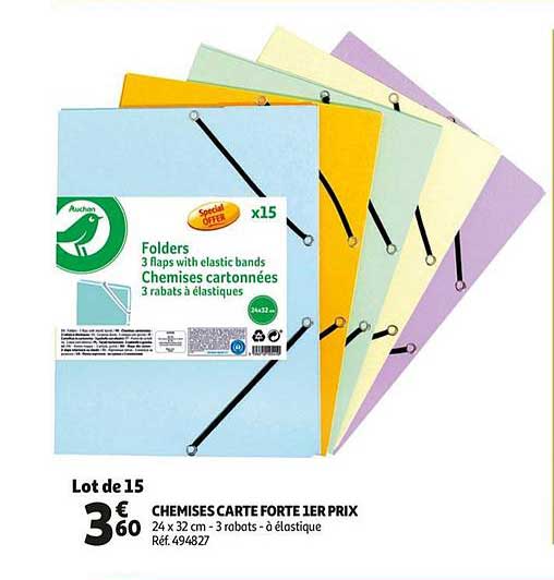 chemises carte forte 1er prix