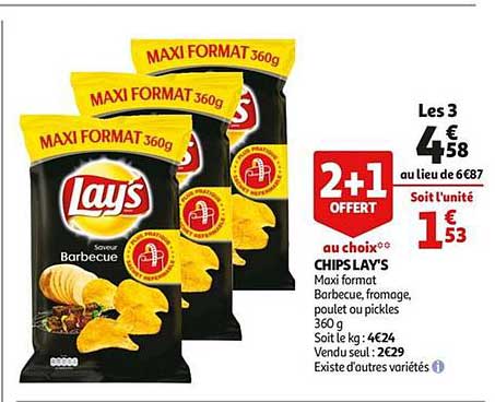 Chips Lay's 2+1 Offert