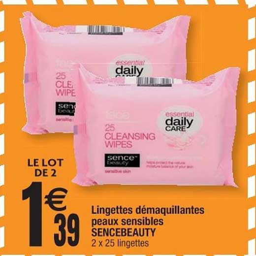 daily care lingettes démaquillantes peaux sensibles sencebeauty