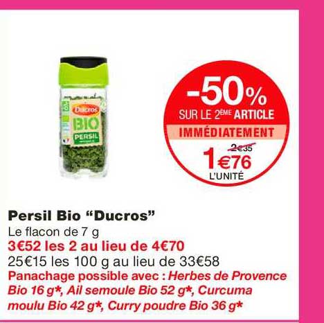 Ducros Persil Bio