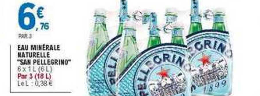 eau minérale naturelle san pellegrino