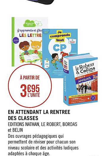 en attendant la rentrée des classes