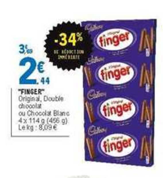 finger -34% de réduction immédiate