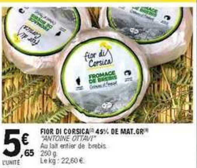 fior di corsica 45% de mat. gr