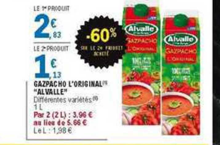 Gazpacho L'original Alvalle -60% De Réduction Immédiate