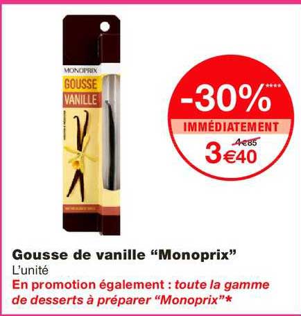 gousse de vanille monoprix