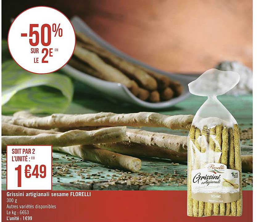 grissini artigianali sesame florelli