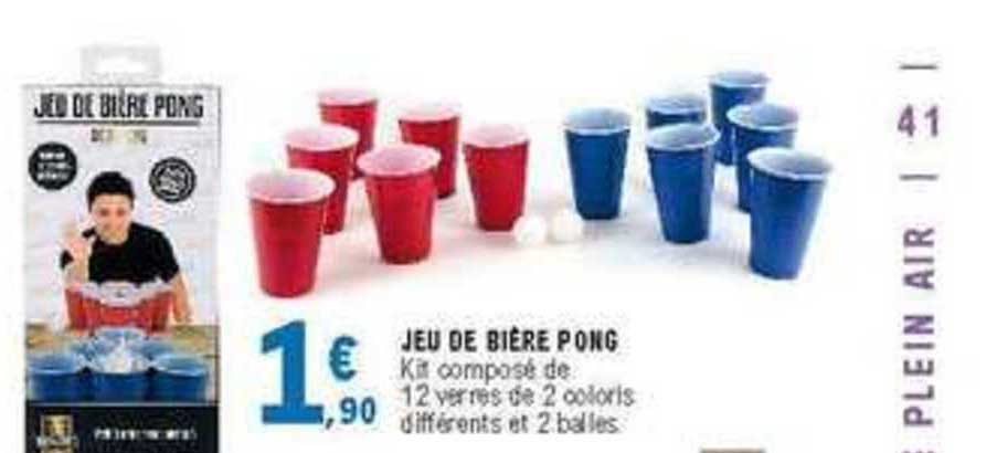 jeu de bière pong