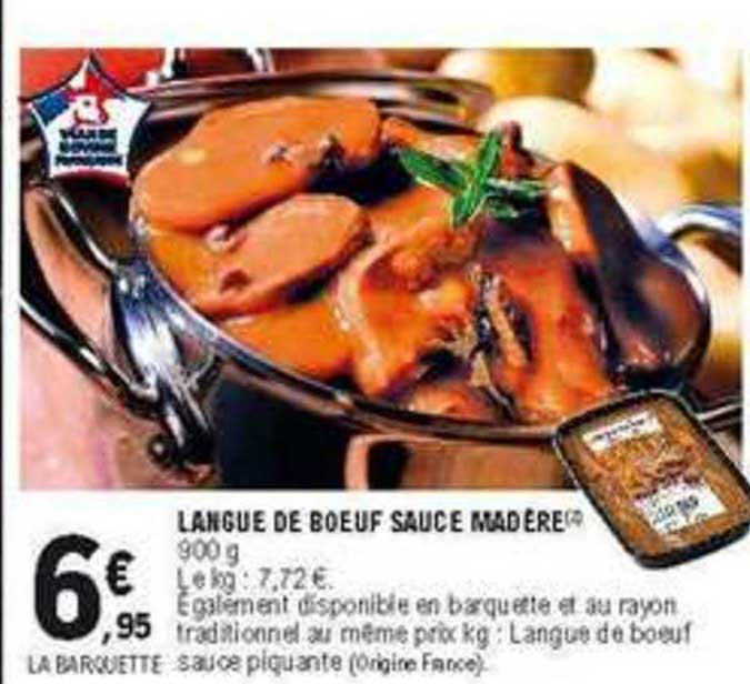 Langue De Boeuf Sauce Madère