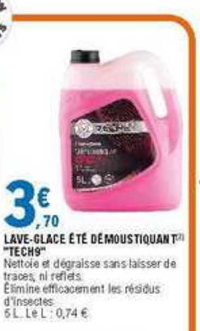 lave glace été démoustiquant tech9